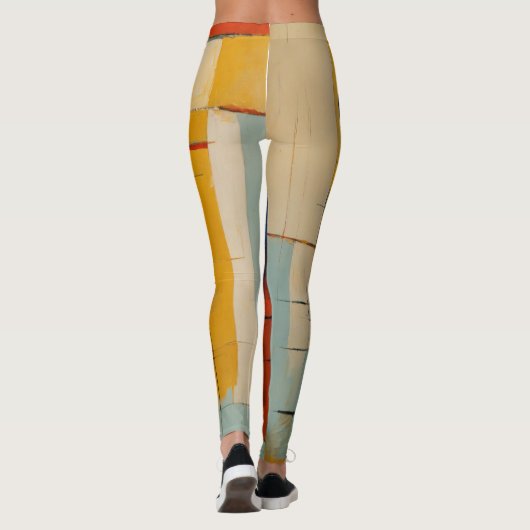 Abstraktes Kunstdesign Leggings (Rückseite)