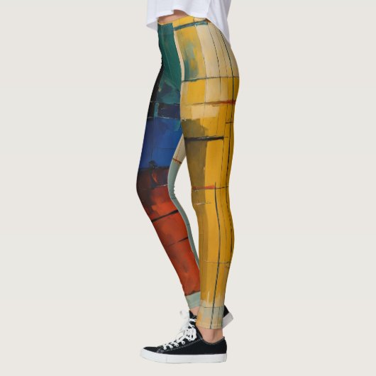 Abstraktes Kunstdesign Leggings (Links)
