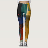 Abstraktes Kunstdesign Leggings (Vorderseite)