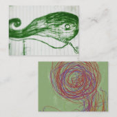 abstraktes Kunstdesign Mitteilungskarte (Vorne/Hinten)