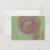 abstraktes Kunstdesign Mitteilungskarte (Rückseite)