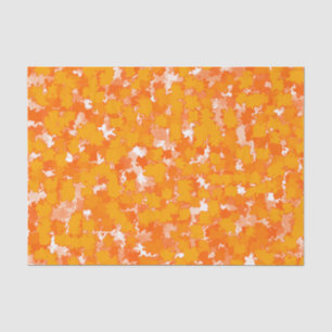 Abstraktes Kunstdesign Orange Foliage Seidenpapier