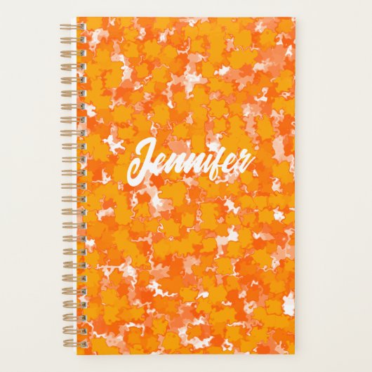 Abstraktes Kunstdesign Oranges Laub Planer (Vorderseite)