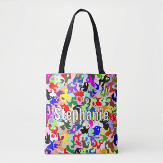 Abstraktes Kunstdesign Personalisiert Tasche