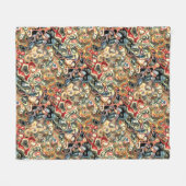 Abstraktes Kunstfleece-Decke Fleecedecke (Vorderseite (Horizontal))