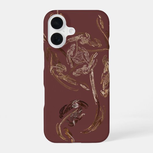 abstraktes Kunstgehäuse iPhone 16 Hülle (Rückseite)