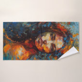 Abstraktes Kunsthandtuch Badehandtuch (Badehandtuch)