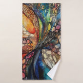 Abstraktes Kunsthandtuch Badehandtuch (Badehandtuch)