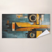 Abstraktes Kunsthandtuch Badehandtuch (Badehandtuch)