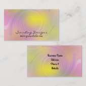 Abstraktes Künstlerisches Design wirbeln Visitenkarte (Vorne/Hinten)