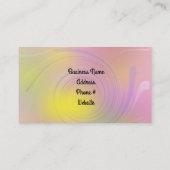 Abstraktes Künstlerisches Design wirbeln Visitenkarte (Rückseite)