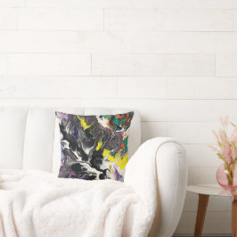 Abstraktes Künstlerisches Eindeutiges Anweisungsko Kissen