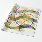 Abstraktes künstlerisches Flussmuster-Wrap-Papier Geschenkpapier (Ungerollt)