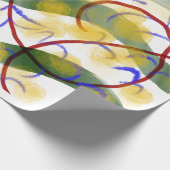 Abstraktes künstlerisches Flussmuster-Wrap-Papier Geschenkpapier (Ecke)