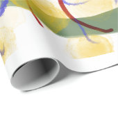 Abstraktes künstlerisches Flussmuster-Wrap-Papier Geschenkpapier (Rolleneckpunkt)