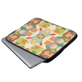 Abstraktes künstlerisches geometrisches nahtloses laptopschutzhülle (Vorne Knopf)
