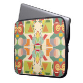 Abstraktes künstlerisches geometrisches nahtloses laptopschutzhülle (Vorderseite Links)