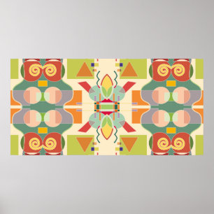 Abstraktes künstlerisches geometrisches nahtloses poster