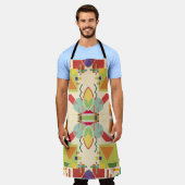 Abstraktes künstlerisches geometrisches nahtloses schürze (Getragen)