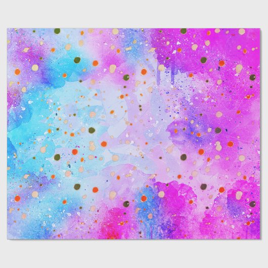 Abstraktes Künstlerisches Geschenkpapier (Flach)