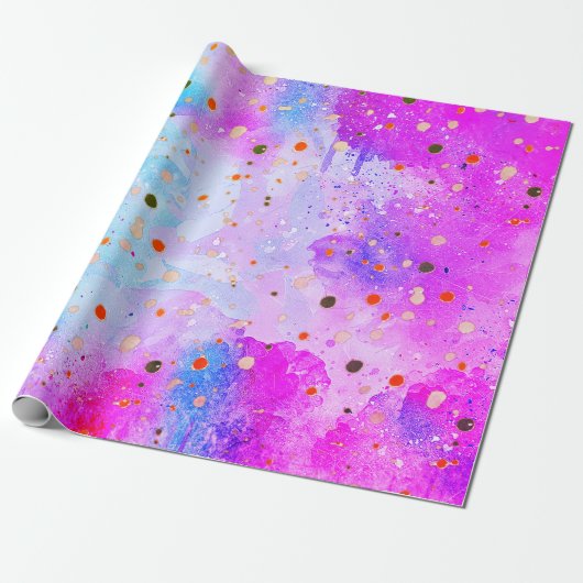 Abstraktes Künstlerisches Geschenkpapier (Ungerollt)