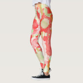 Abstraktes künstlerisches Wasserfarbmuster Leggings (Links)