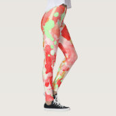 Abstraktes künstlerisches Wasserfarbmuster Leggings (Rechts)