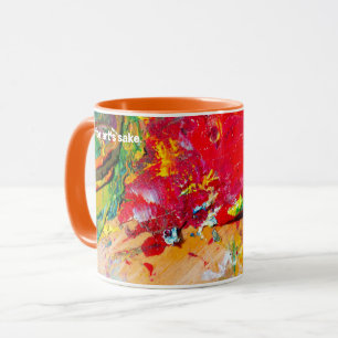 Abstraktes Künstlerpalette Tasse