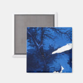 abstraktes Kunstmagazin "Frozen Ridge" Magnet (Vorderseite/Rückseite)