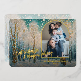 Abstraktes Kunstmuseum Monte San Giorgio Folien Feiertagskarte