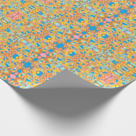 Abstraktes Kunstmuster des Persers oder Mittleren Geschenkpapier (Ecke)