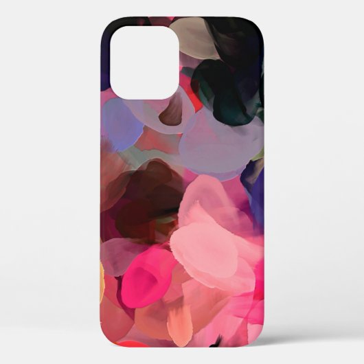 Abstraktes Kunstmuster Hand zeichnend modern  Case-Mate iPhone Hülle (Rückseite)
