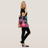 Abstraktes Kunstmuster Hand zeichnend modern  Tasche (Am Model)
