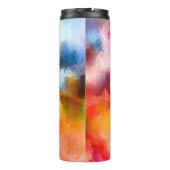Abstraktes Kunstmuster Hand zeichnend modern Thermosbecher (Rückseite)