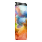Abstraktes Kunstmuster Hand zeichnend modern Thermosbecher (Nach rechts gedreht)