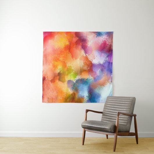 Abstraktes Kunstmuster Hand zeichnend modern  Wandteppich (Beispiel (Horizontal))