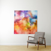 Abstraktes Kunstmuster Hand zeichnend modern  Wandteppich (Beispiel)