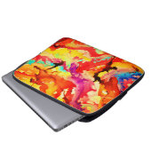 Abstraktes Kunstmuster Laptopschutzhülle (Vorne Knopf)