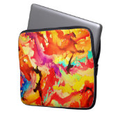 Abstraktes Kunstmuster Laptopschutzhülle (Vorderseite Links)