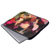 Abstraktes Kunstmuster. Moderne Hand zeichnend Laptopschutzhülle (Vorne Knopf)