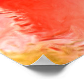 Abstraktes Kunstmuster. Moderne Hand zeichnend Poster (Ecke)