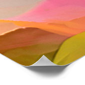 Abstraktes Kunstmuster. Moderne Hand zeichnend Poster (Ecke)