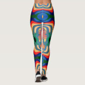 Abstraktes Kunstmuster - Multiprint-Leggings Leggings (Rückseite)