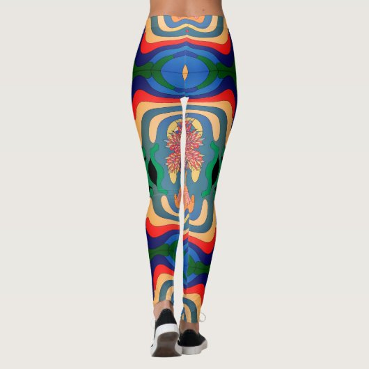 Abstraktes Kunstmuster - Multiprint-Leggings Leggings (Rückseite)