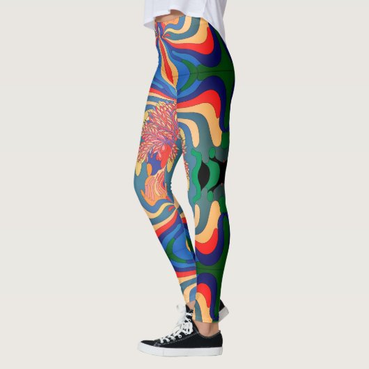 Abstraktes Kunstmuster - Multiprint-Leggings Leggings (Links)
