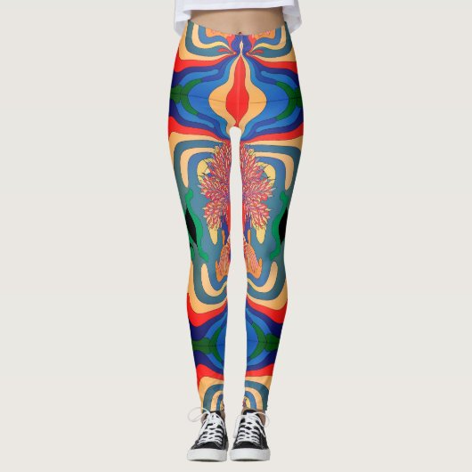 Abstraktes Kunstmuster - Multiprint-Leggings Leggings (Vorderseite)