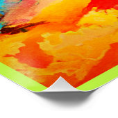 Abstraktes Kunstmuster Poster (Ecke)
