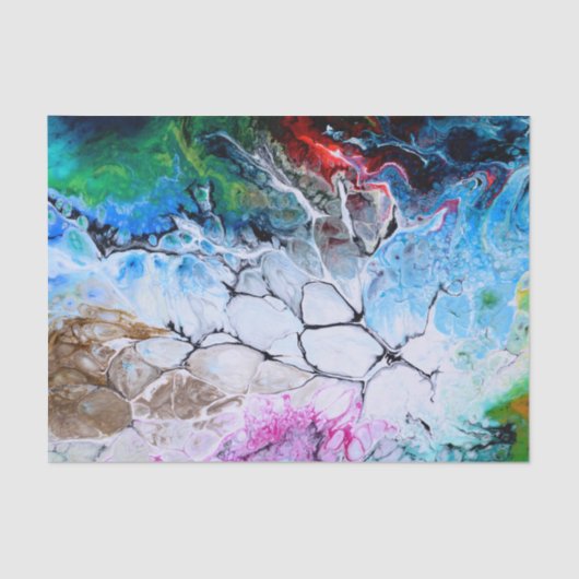 Abstraktes Kunstmuster Seidenpapier (Vorderseite)