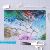 Abstraktes Kunstmuster Seidenpapier (Handwerk)