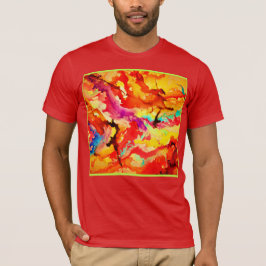Abstraktes Kunstmuster T-Shirt